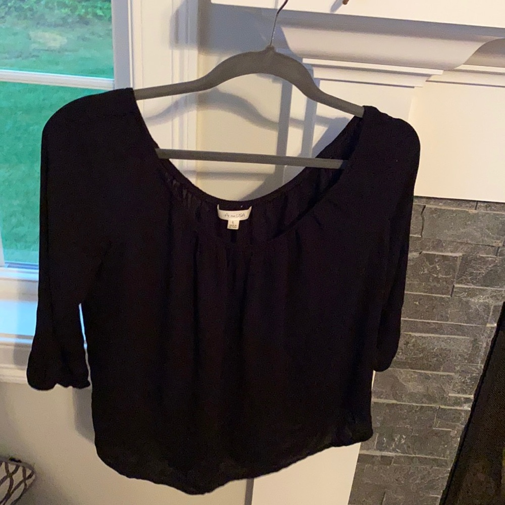 Black loose fit top